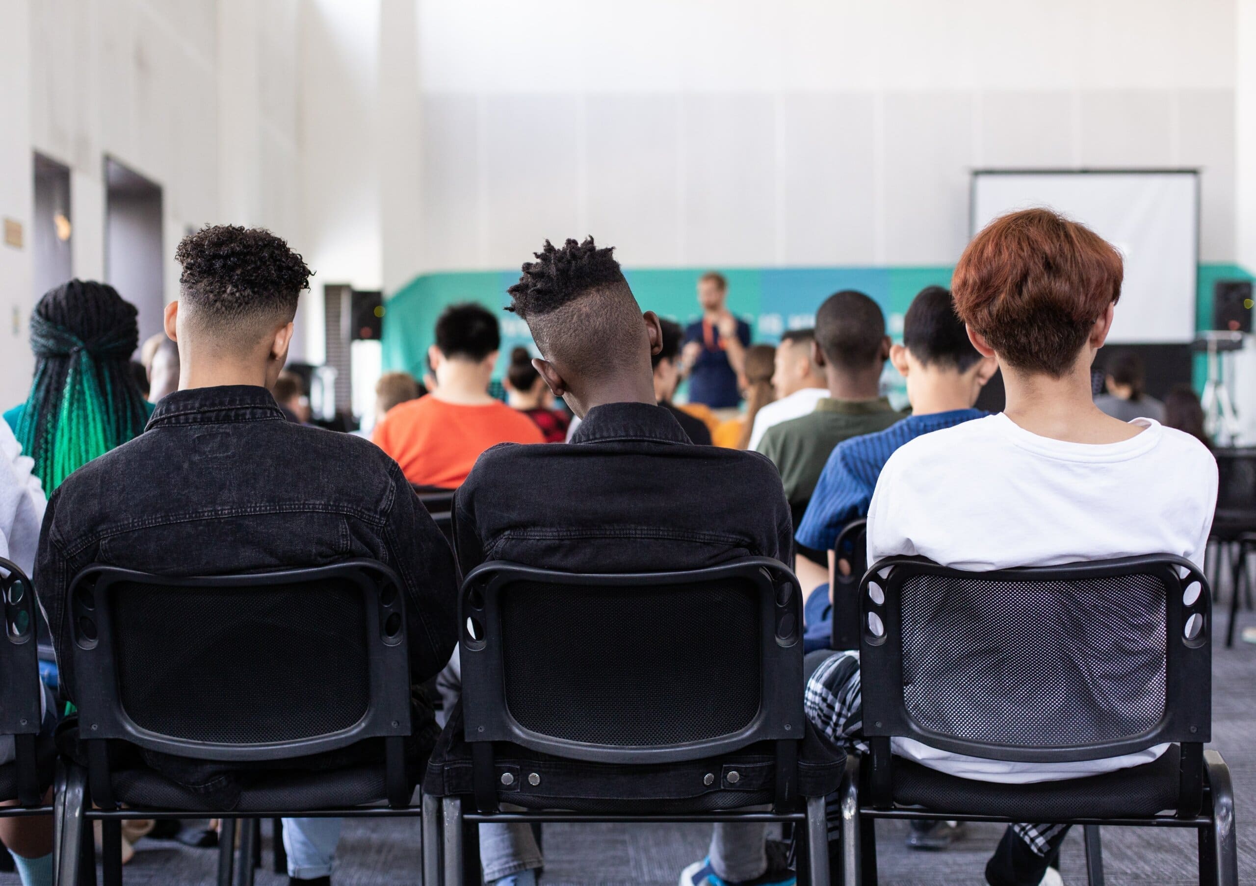 Students sitting in a lecture hall
