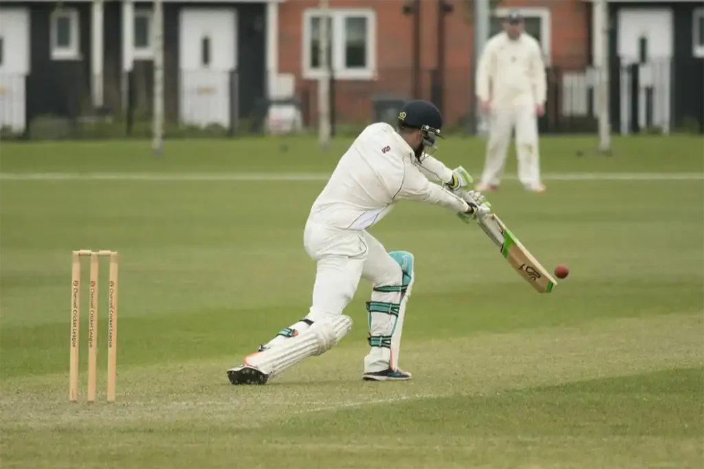 Student life in London 27 A man playing cricket